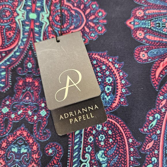 Adrianna Papell Purple Floral Pencil Skirt size 10 Jam Color - Picture 6 of 9